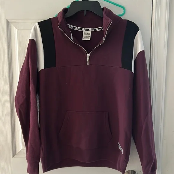 VS PINK Quarter Zip Pullover - Picture 1 of 6